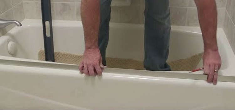 Sliding Shower Door Repair in Walnut